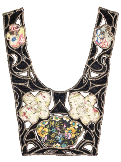 Vintage Applique - Black, Floral and Metallic MAIN