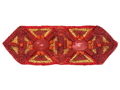 Vintage Appliqué – Red and Yellow #1 MAIN