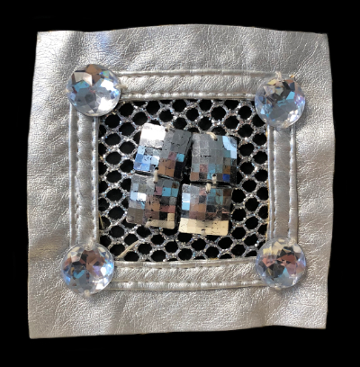 Vintage Appliqué – Silver Square with Silver Embellishments MAIN