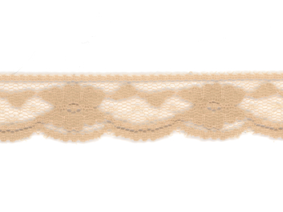 Vintage Lace Trim – scalloped edge, tan, 3/4" wide – Priced per yard MAIN