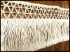 Vintage Fringe Trim – Cream and Tan SWATCH