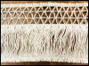 Vintage Fringe Trim – Cream and Tan SWATCH
