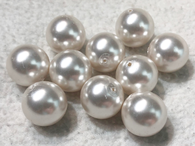 Swarovski Glass Pearls Light Rose Tint 16mm, 10 beads MAIN