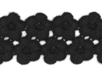 Vintage Flower Trim – Black THUMBNAIL