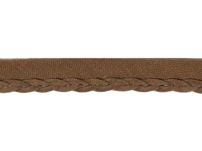 Vintage Braided Trim – Brown Suede MAIN