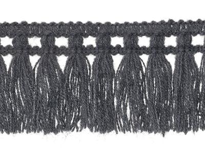 Vintage Fringe Trim – Gray MAIN