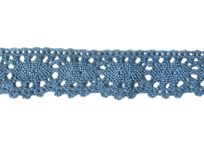 Vintage Crocheted Trim – Teal MAIN