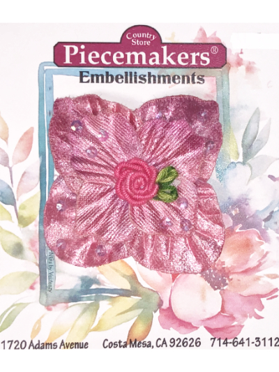 Faux Velvet Flower – Pink MAIN