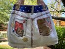 We the People Large Shoulder Tote - White SWATCH
