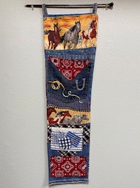 Crazy Legs Wall-pockets "Western Denim Dreams" THUMBNAIL