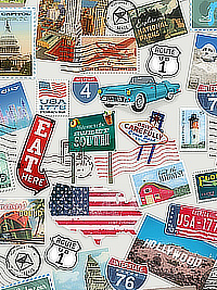 Windham Fabrics - 52334-X  American Road Trip THUMBNAIL