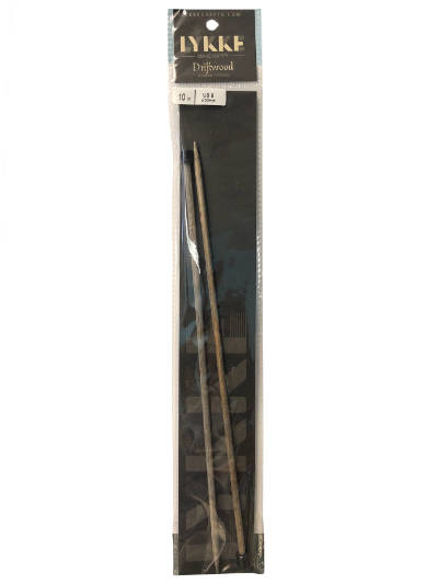 Lykke Driftwood Wooden Straight Needles — 10 inch length, size US 6 (4mm) MAIN