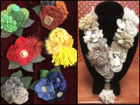 Fiber Art Scrappy Necklaces and Brooches THUMBNAIL