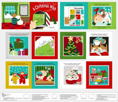 Studio E "A Christmas Wish" # 3721P-88 – Christmas Book Panel MAIN