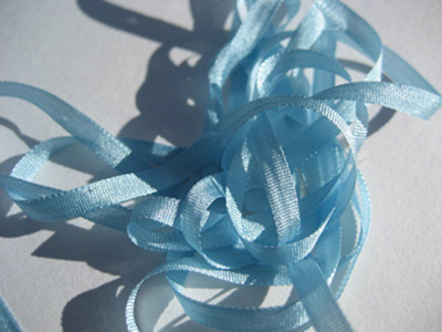 YLI Silk Ribbon, 7mm — 010 (baby blue) MAIN