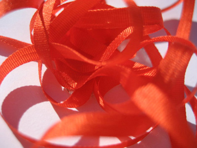 YLI Silk Ribbon, 4mm — 041 (orange) MAIN