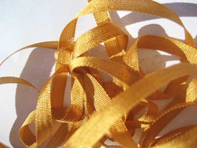 YLI Silk Ribbon, 4mm — 055 (dark gold) MAIN