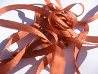 YLI Silk Ribbon, 4mm — 077 (terra cotta) THUMBNAIL
