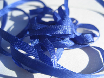 YLI Silk Ribbon, 4mm — 099 (royal blue) MAIN