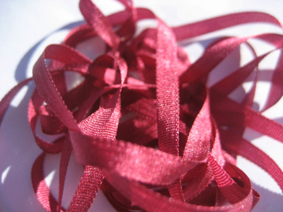 YLI Silk Ribbon, 4mm — 129 (oxblood) MAIN