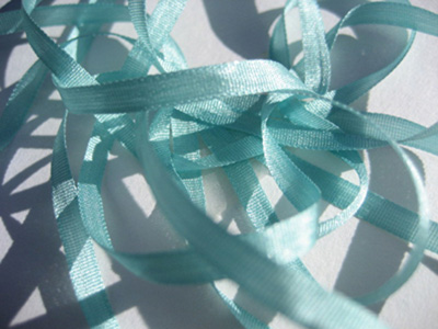 YLI Silk Ribbon, 4mm — 132 (light teal) MAIN