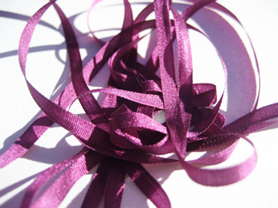 YLI Silk Ribbon, 4mm — 177 (plum) MAIN