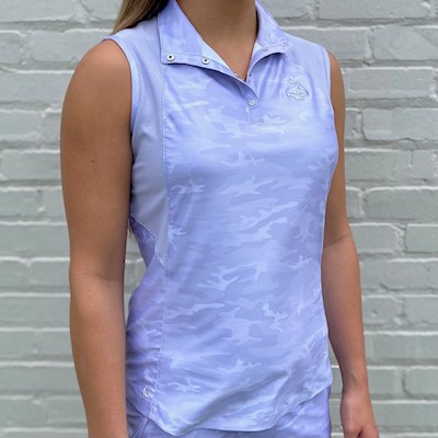Ahead - Ladies' Allenspark Sleeveless Polo - Lilac THUMBNAIL