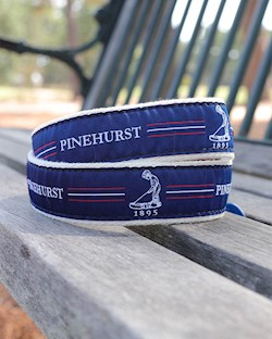 Putter Boy Center Stripe Belt- Navy/Red LARGE