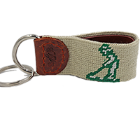 Smathers and Branson - Pinehurst Needlepoint Key Fob SWATCH
