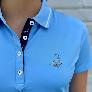 FootJoy - PBoy/FJ Solid w/ Icon Trim Polo - Light Blue SWATCH