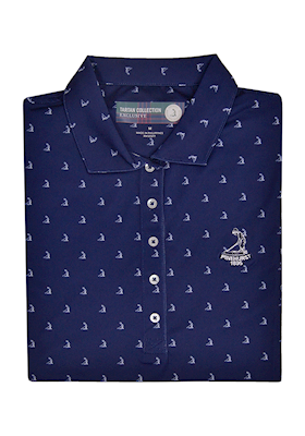 Donald Ross - Ladies' PTC Pinehurst Putter Boy Print Polo THUMBNAIL