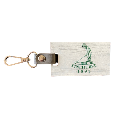 Pinehurst Putter Boy Wooden Bag Tag THUMBNAIL