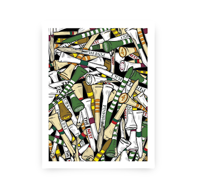 Lie & Loft - 11x14 Broken Tee Illustration Print THUMBNAIL