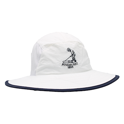 White bucket hat for mean insulated golf headwear THUMBNAIL