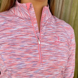 Zero Restriction - Ladies' Shae Zip Mock - Calypso SWATCH