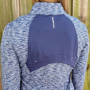 Zero Restriction - Ladies' Shae Zip Mock Pullover - Storm SWATCH