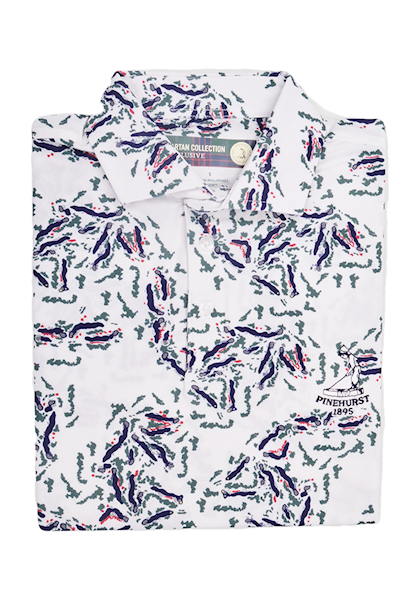 Donald Ross - Men's PTC SPORT No. 2 Course Print Polo LARGE