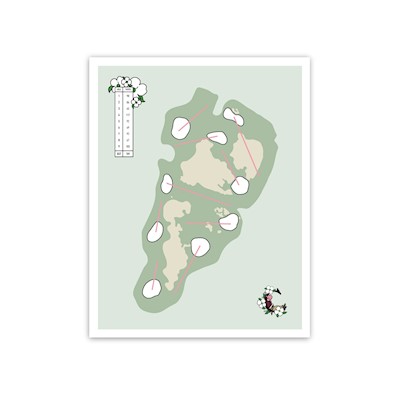 2023 Spring Cradle Lie & Loft Course Layout Giclee Print 11x14 THUMBNAIL