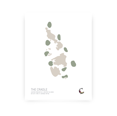 Lie & Loft - 11x14 The Cradle Course Layout Print THUMBNAIL