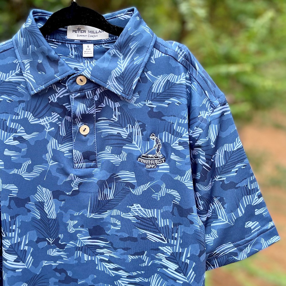 Peter Millar - Youth Tidal Print Performance Polo LARGE