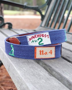 Smathers and Branson Pinehurst Championship Needlepoint Belt LARGE