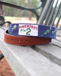 Smathers and Branson No. 2 Needlepoint Course Map Belt THUMBNAIL