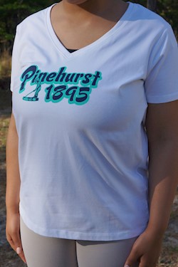 Ahead- Ladies' Pinehurst 1895 Sandgate V-Neck Tee LARGE