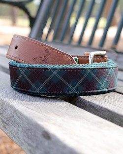 Pinehurst Tartan Collection- Tartan Print Belt LARGE