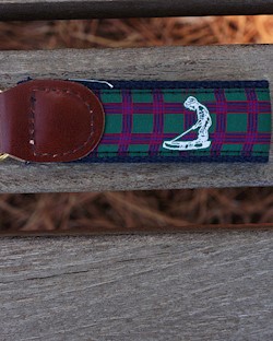Pinehurst Tartan Ribbon Key Fob LARGE