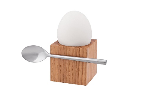 Cube Egg Stand and Spoon THUMBNAIL