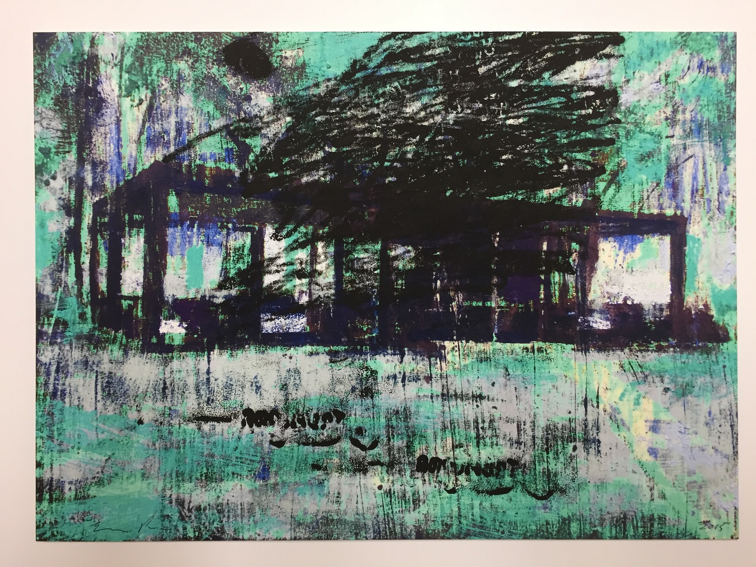 Enoc Perez: Glass House, I (Blue) MAIN