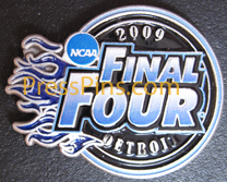 2009 NCAA Final Four Press Pin (Detroit) MAIN