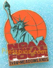 1996 NCAA Final Four Press Pin (Meadowlands) MAIN