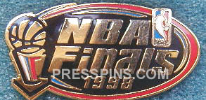 1998 NBA Finals Press Pin MAIN